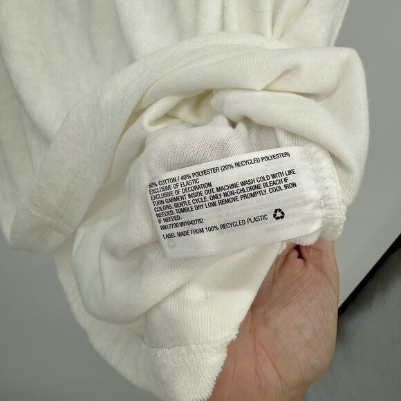 Wild Fable White Terry Cloth Halter Swim Coverup Dress Size Medium Coastal - Picture 5 of 10